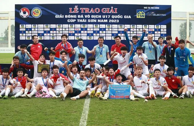 U17 Viettel vô địch giải U17 Quốc gia 2023 - Bóng Đá