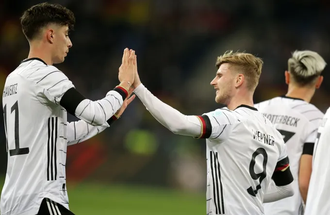 Havertz và Werner tỏa sáng giúp Đức thắng Israel - Bóng Đá