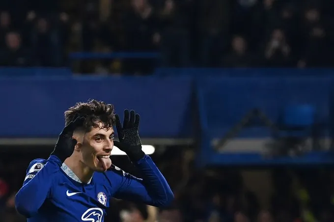 What Kai Havertz did to Jordan Pickford after scoring Chelsea penalty against Everton - Bóng Đá