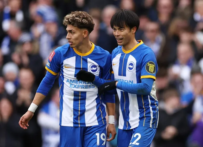 Mitoma ghi bàn trong ngày Brighton vào bán kết FA Cup - Bóng Đá