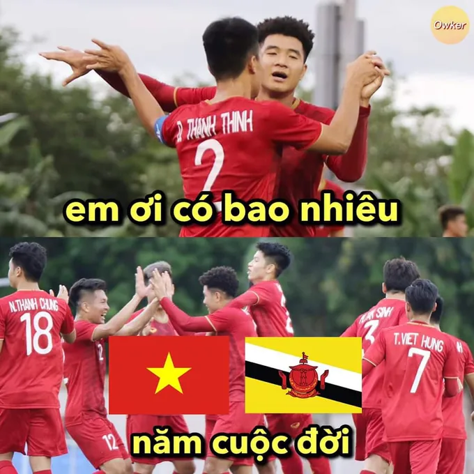 Ảnh chế U22 Việt Nam vs U22 Brunei - Bóng Đá