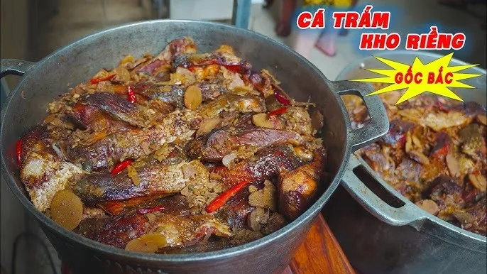 Cá trắm kho mềm nục, thơm ngon