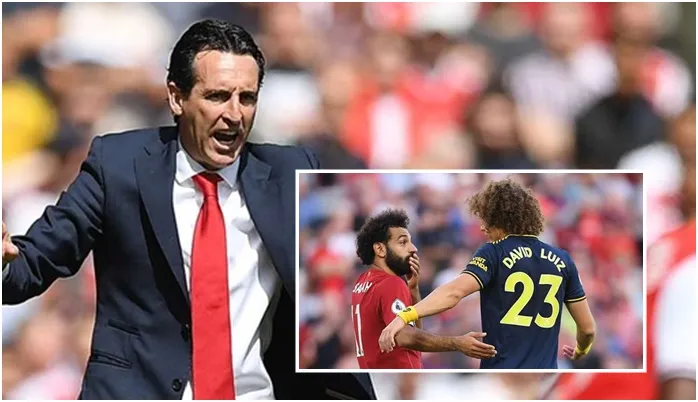 Unai Emery doesn't think David Luiz's shirt-pull on Mohamed Salah was a penalty - Bóng Đá