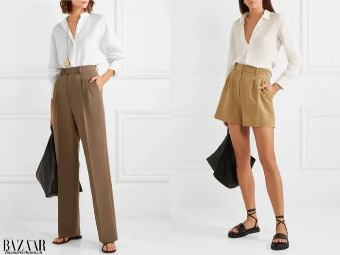 Áo sơmi linen thường có phom rộng, tạo khoảng cách giữa trang phục và cơ thể, giúp làm mát tốt hơn.
