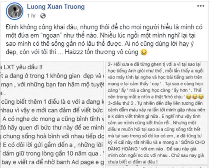 Sinh nhật Văn Toàn, Xuân Trường tiết lộ tâm thư 