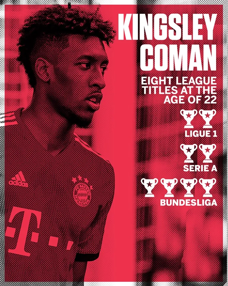 Kingsley Coman 8 danh hieu VDQG o tuoi 22 - Bóng Đá