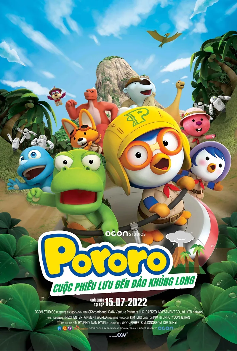 PORORO DINOSAUR ISLAND ADVENTURE- Vietnamese Poster