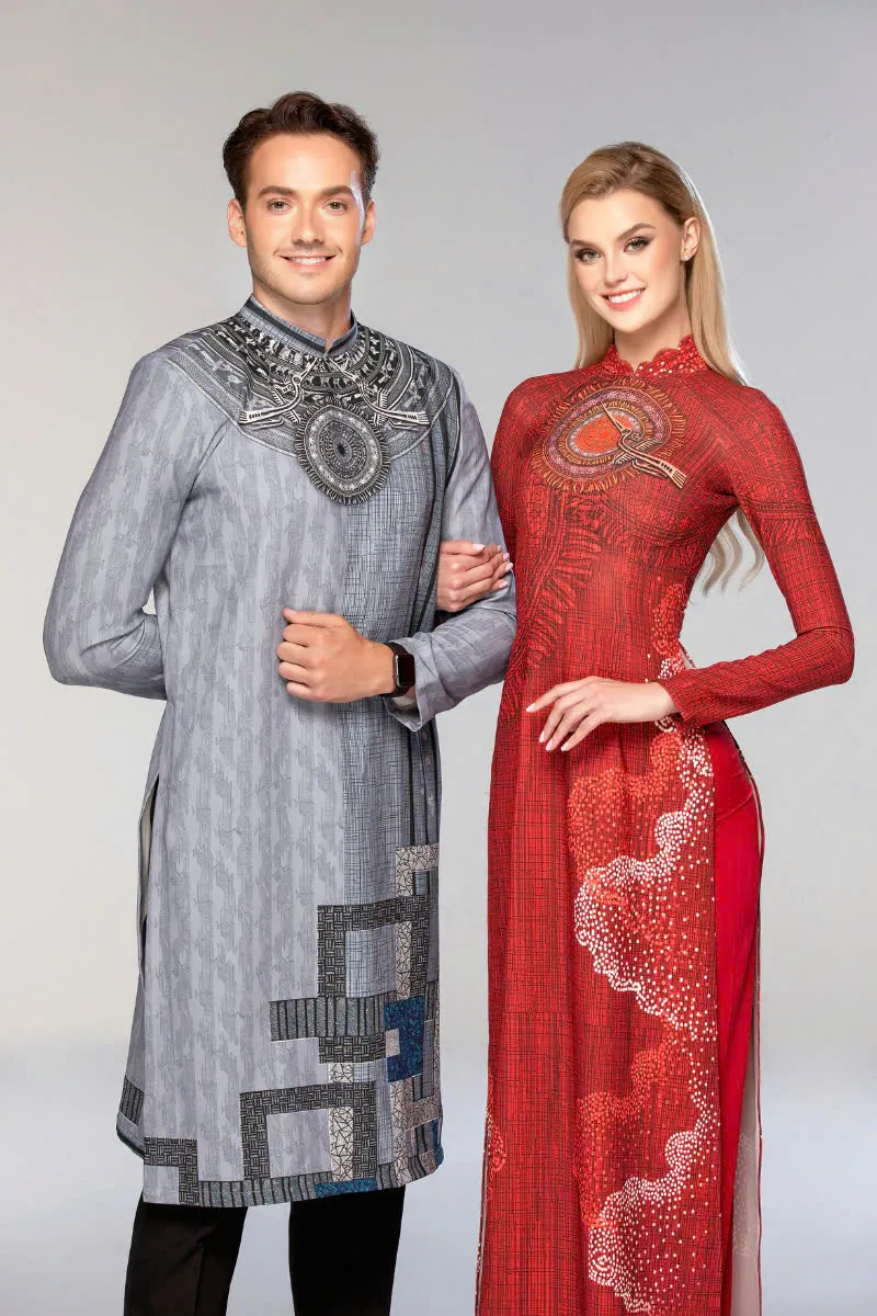 y-nhi-do-sac-cung-duong-kim-hoa-hau-the-gioi-trong-bo-anh-ao-dai-tai-viet-nam Mr World 2019 Jack Heslewood cùng đương kim Miss World 2024 Krystyna Pyszková 