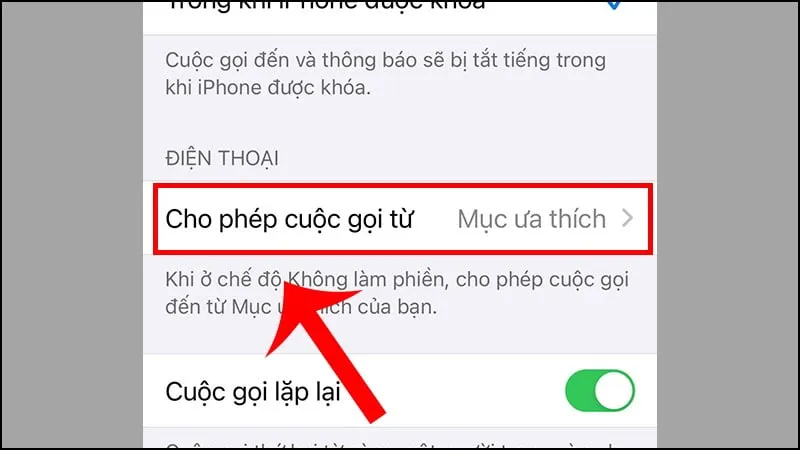Chặn cuộc gọi