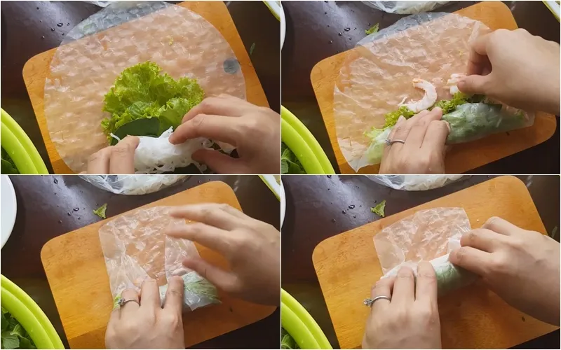 Cuốn gỏi cuốn tôm thịt