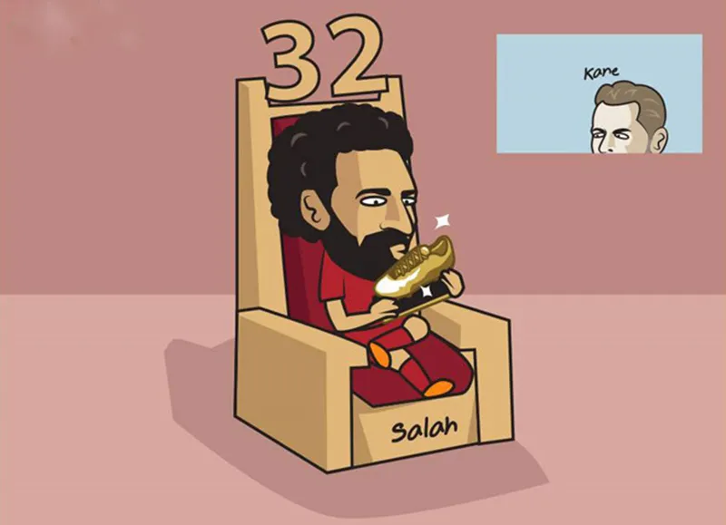 Hí họa Ronaldo khóc vì Salah làm vua ở Premier League - Bóng Đá