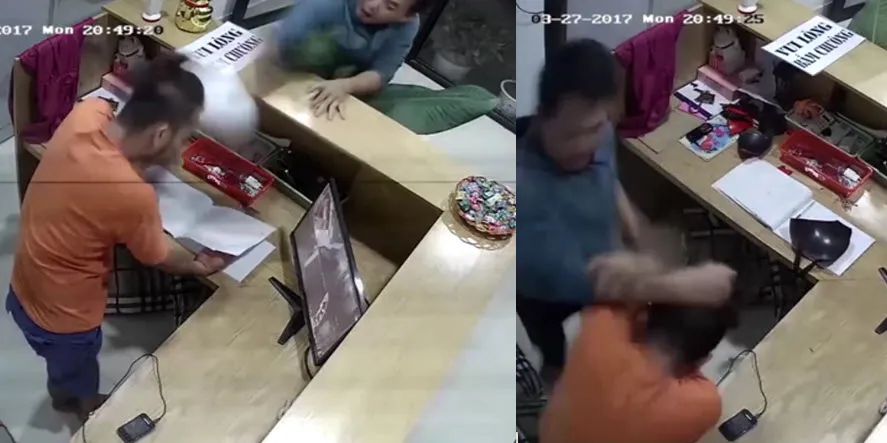 nguoi dan ong danh nhan vien le tan 1