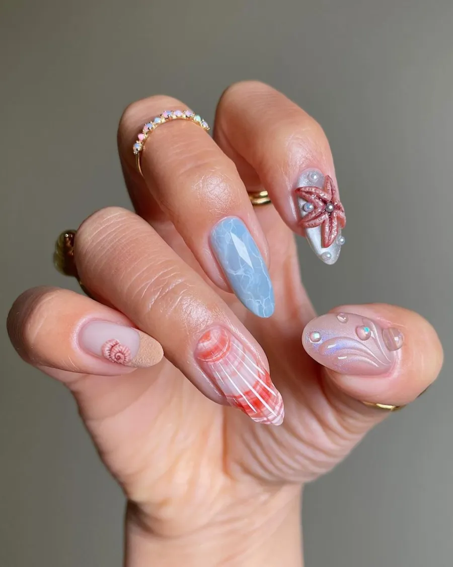 Kiểu nail này phù hợp tính cách và năng lượng của những cô nàng có tính cách ngọt ngao