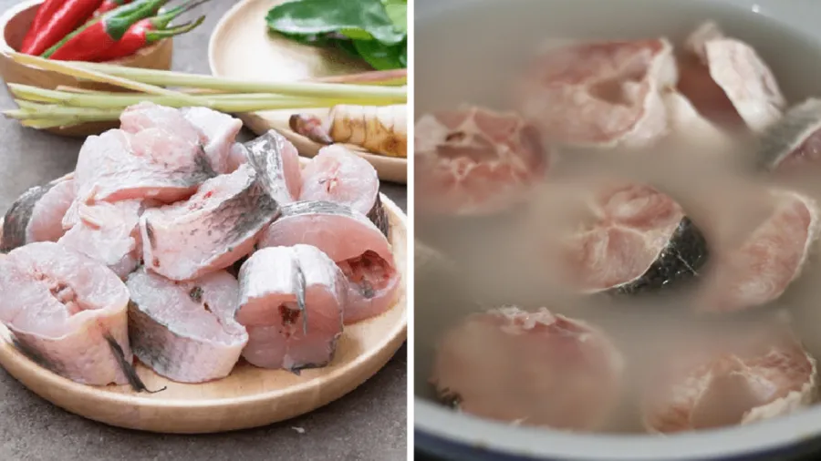 Sử dụng nước vo gạo cáo thể khử mùi tanh của cá.