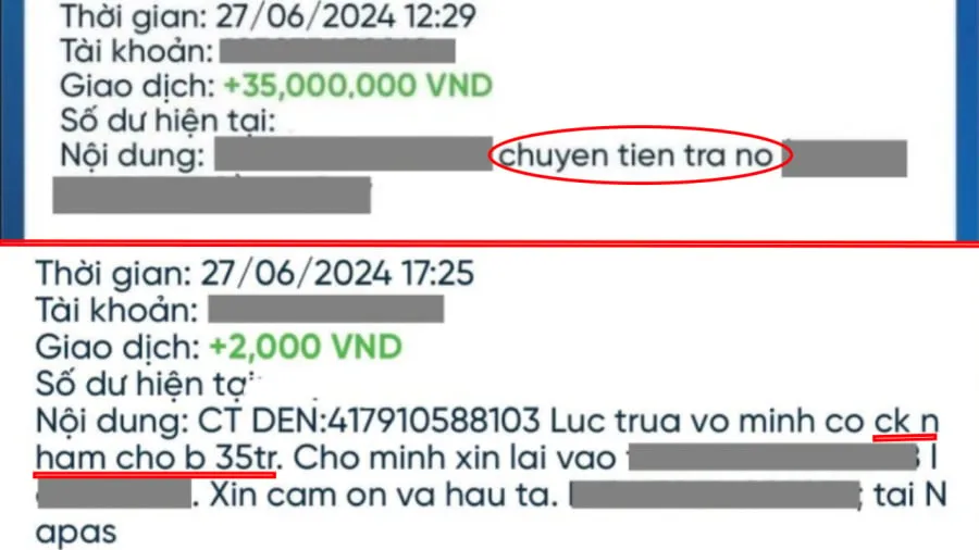 Nếu nhận được một số tiền chuyển khoản nhầm và được yêu cầu chuyển lại, bạn không nên vội vàng thực hiện thao tác chuyển tiền ngay lập tức.