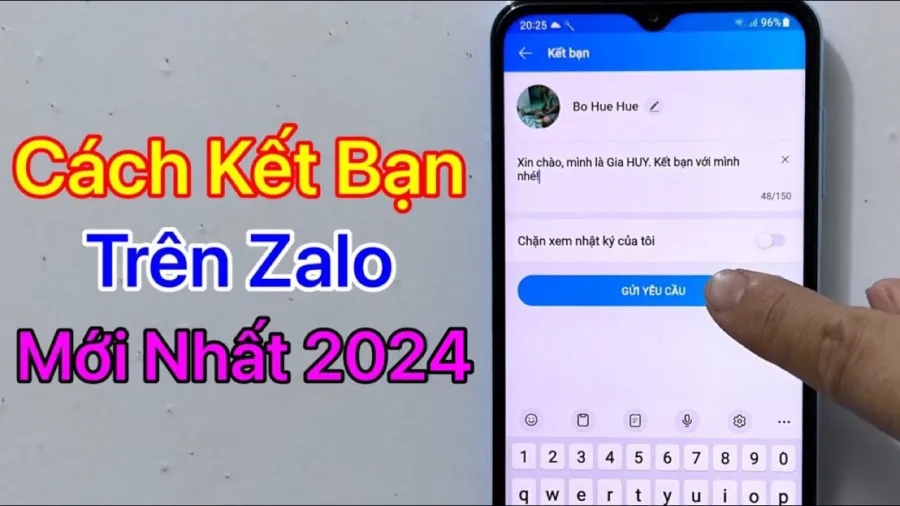 Kết bạn trên Zalo không cần số điện thoại
