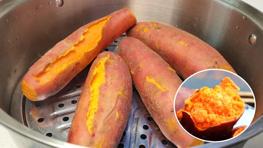 Khi luộc khoai lang, bạn hãy thêm một chút xíu muối.