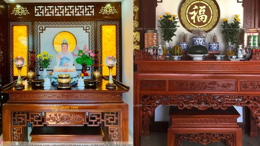 Ban thờ cần tránh đồ vật sắc nhọn
