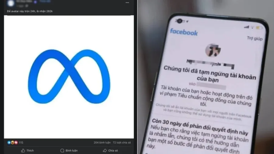 Nhiều người dùng Facebook tại Việt Nam đã bị khóa tài khoản vì vi phạm tiêu chuẩn cộng đồng do đặt một bức ảnh làm hình đại diện.