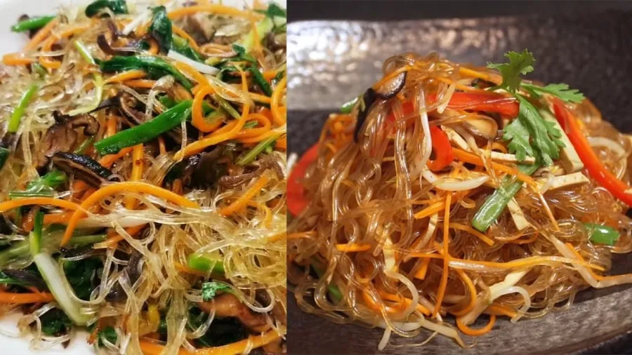 Miến xào xong không dính không nát
