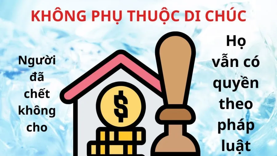 Ngay cả khi không có tên trong di chúc, những người này vẫn được thừa kế bằng 2/3 suất thừa kế theo pháp luật