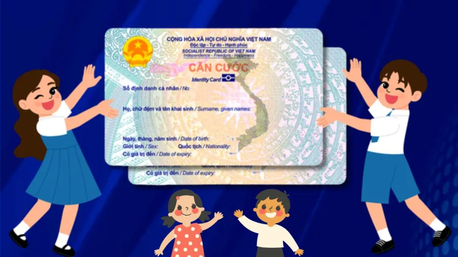 Căn cước cho trẻ dưới 14 tuổi cấp theo nhu cầu không phải bắt buộc