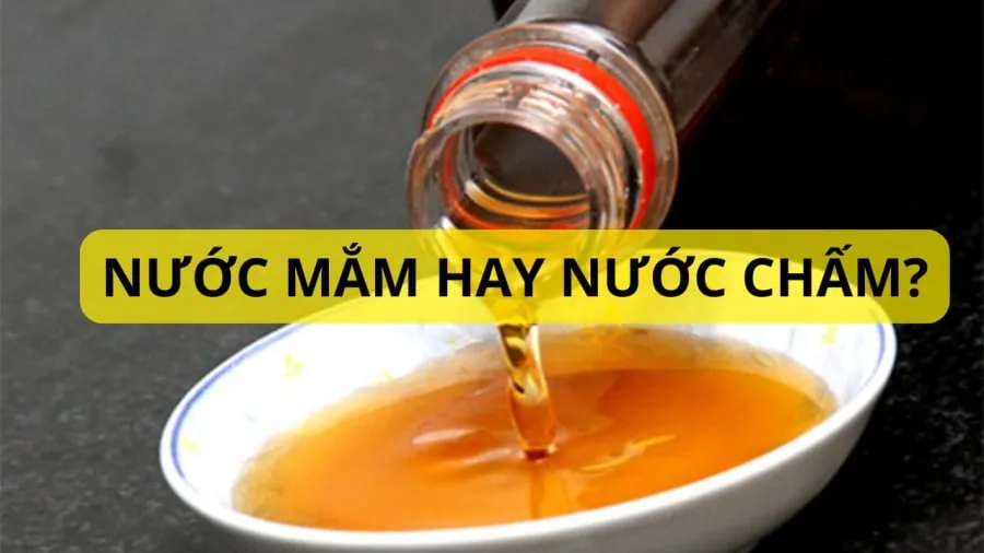 Nước mắm và nước chấm khác nhau