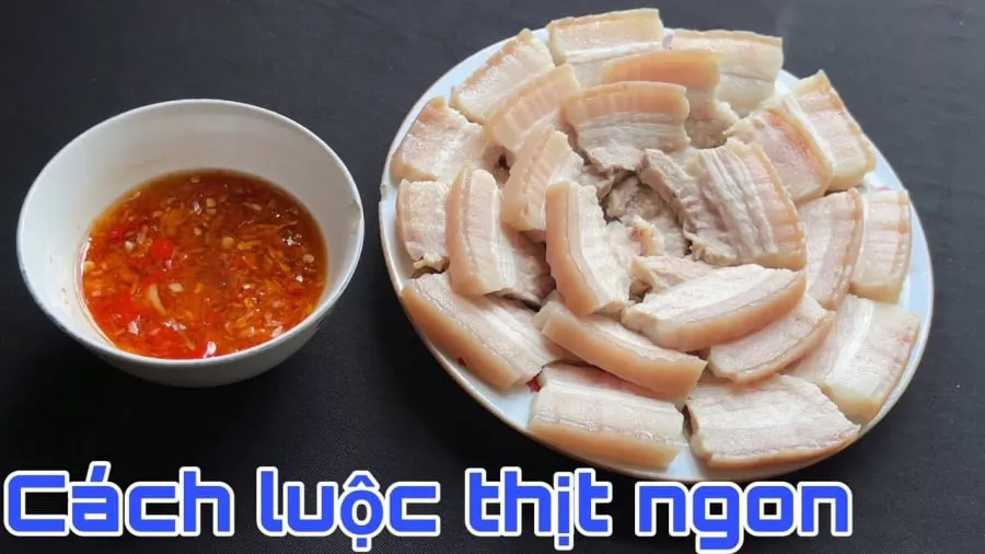 Cách luộc thịt lợn ngon, trắng giòn