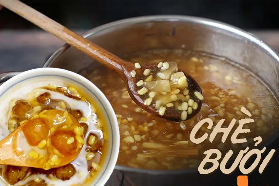 Chè bưởi sánh mịn, thơm mát ngọt thanh chắc chắn sẽ
