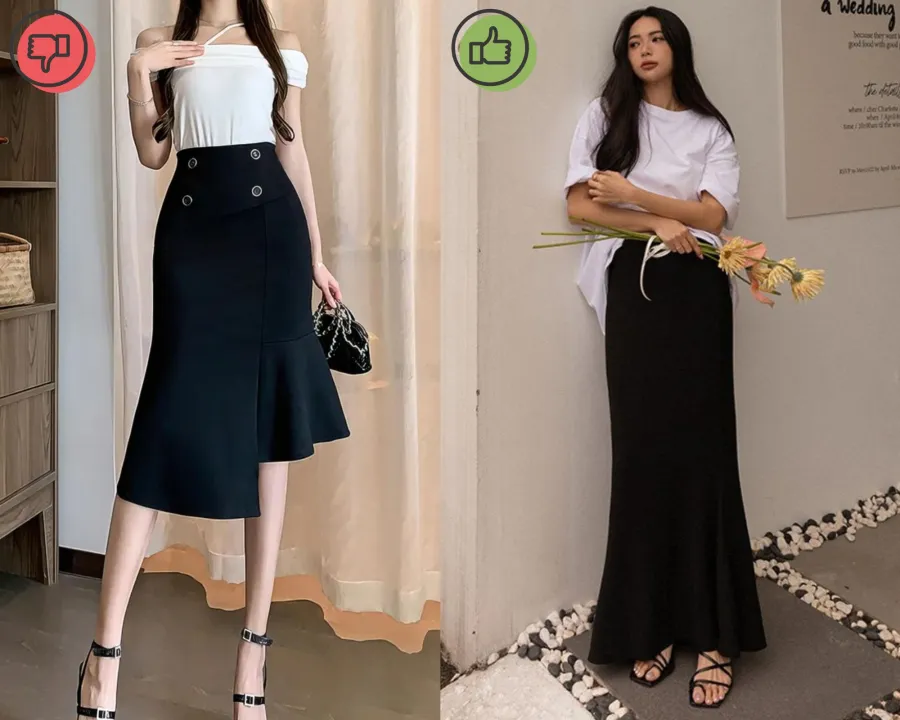 Chân váy đen trơn vẫn là lựa chọn đáng đầu tư nhất.
