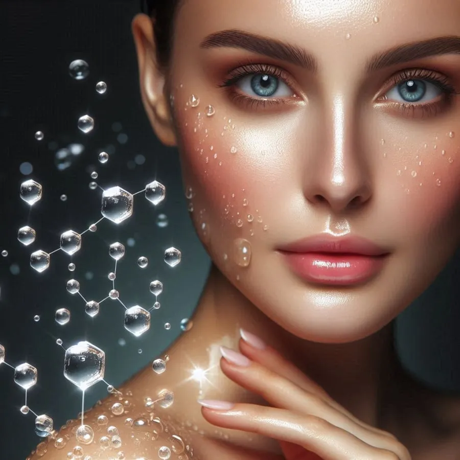 Hyaluronic acid (HA) hoạt động bằng cách duy trì độ ẩm, nhờ đó làm mềm mịn và trẻ hóa làn da