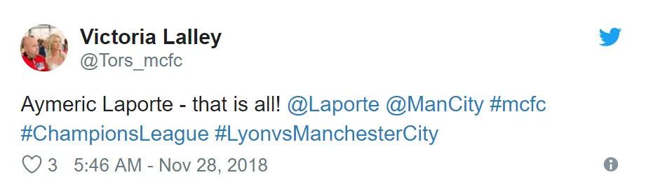 MAN CITY FANS REACT TO LAPORTE DISPLAY V LYON - Bóng Đá