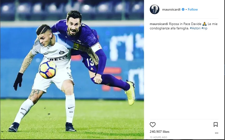 Sao Serie A ngậm ngùi trước sự ra đi của Davide Astori - Bóng Đá