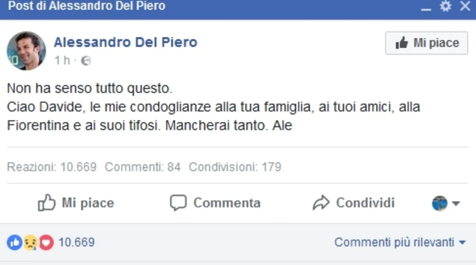 Sao Serie A ngậm ngùi trước sự ra đi của Davide Astori - Bóng Đá