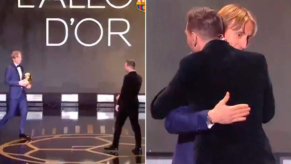 Modric's message to Messi when handing over Ballon d'Or award - Bóng Đá